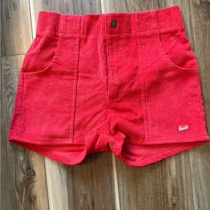 Alcott Women's Red Corduroy Shorts